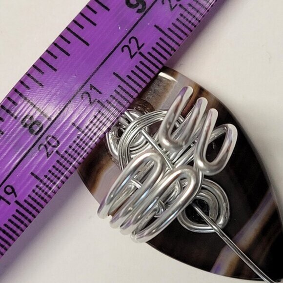 Statement Agate Cabochon Adjustable Band Handmade Semi Precious Ring - Picture 7 of 10